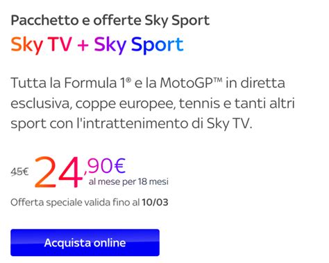 offerte sky sport